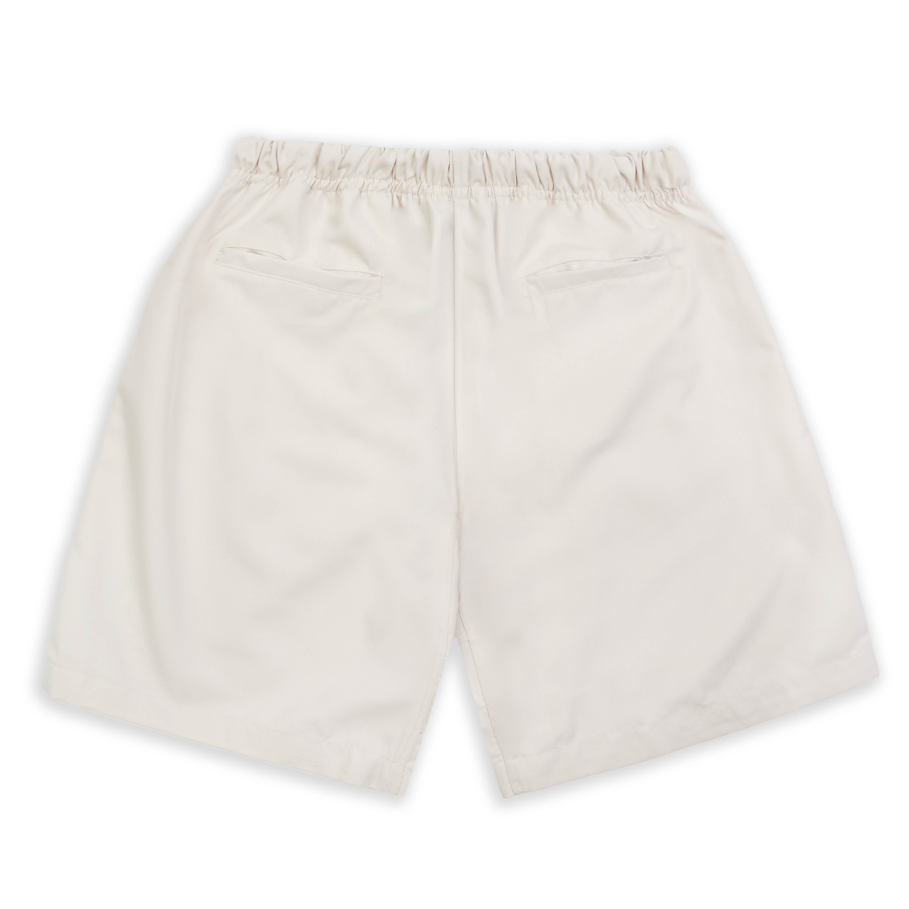 Cotton Twill Shorts - Cream
