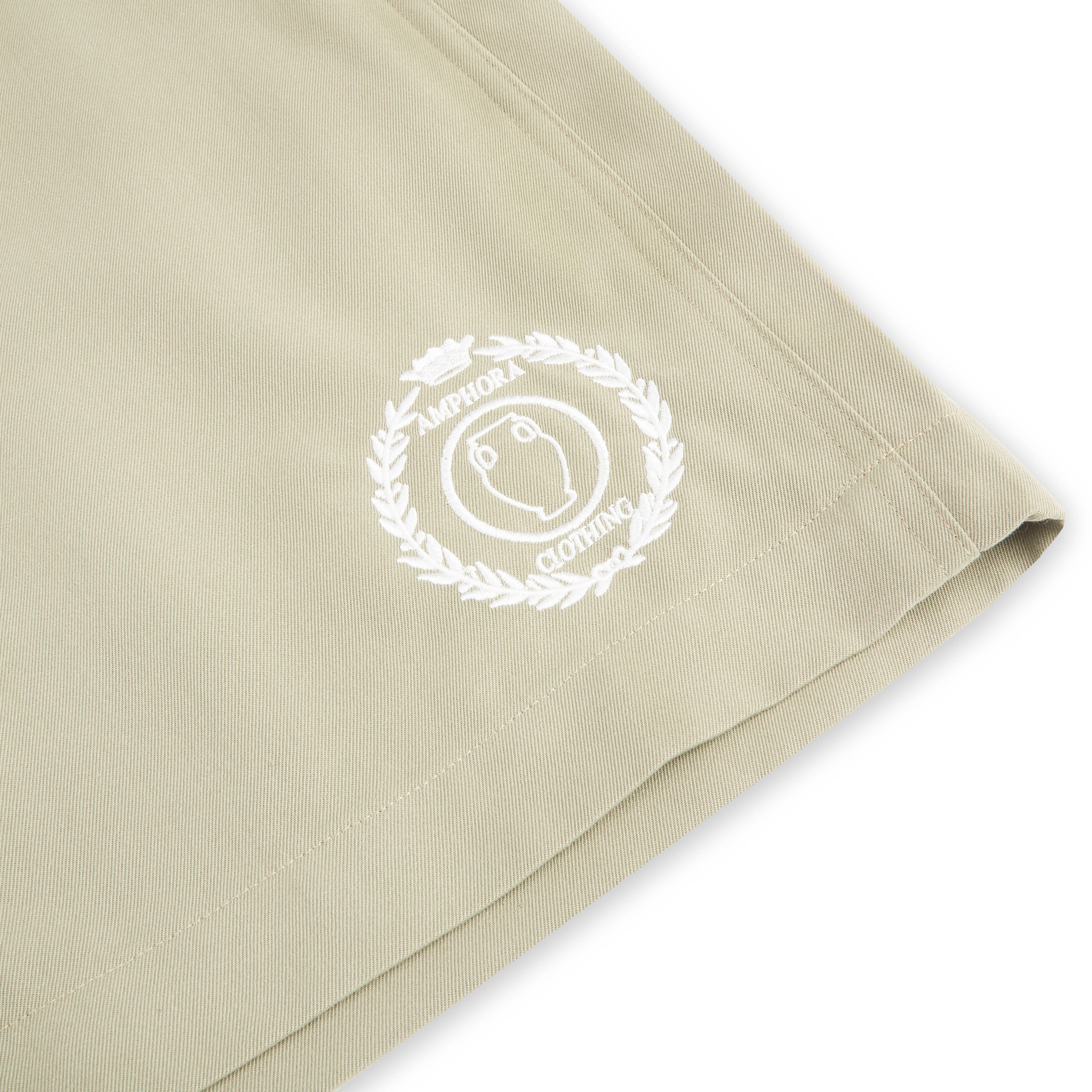 Cotton Twill Shorts - Light Khaki