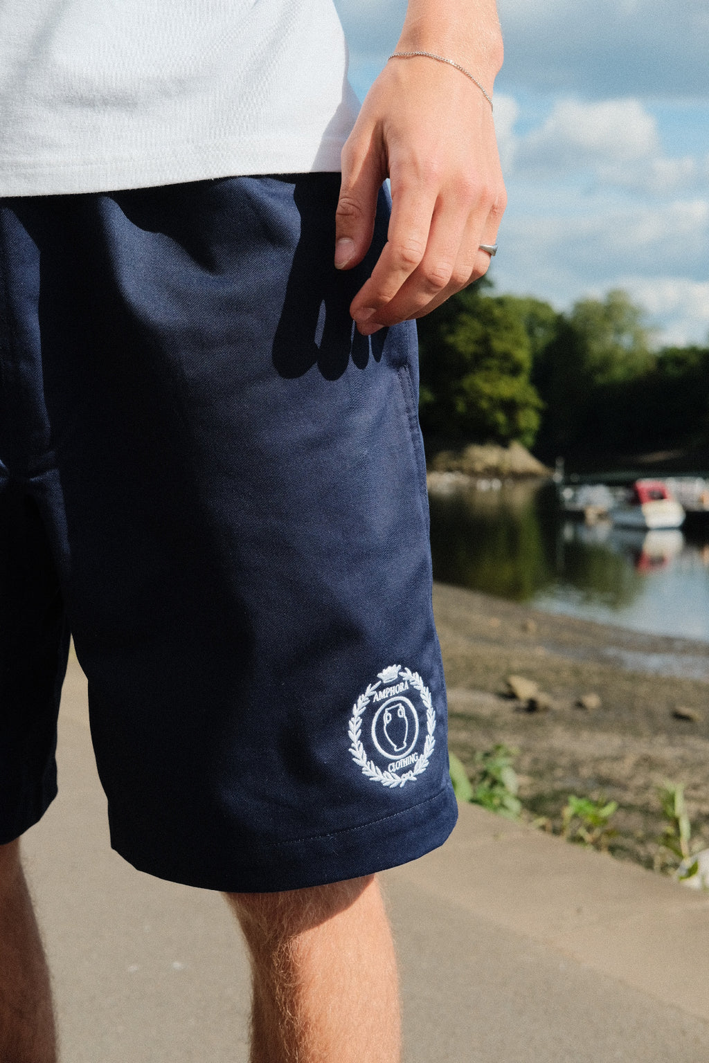 Cotton Twill Shorts - Royal Blue