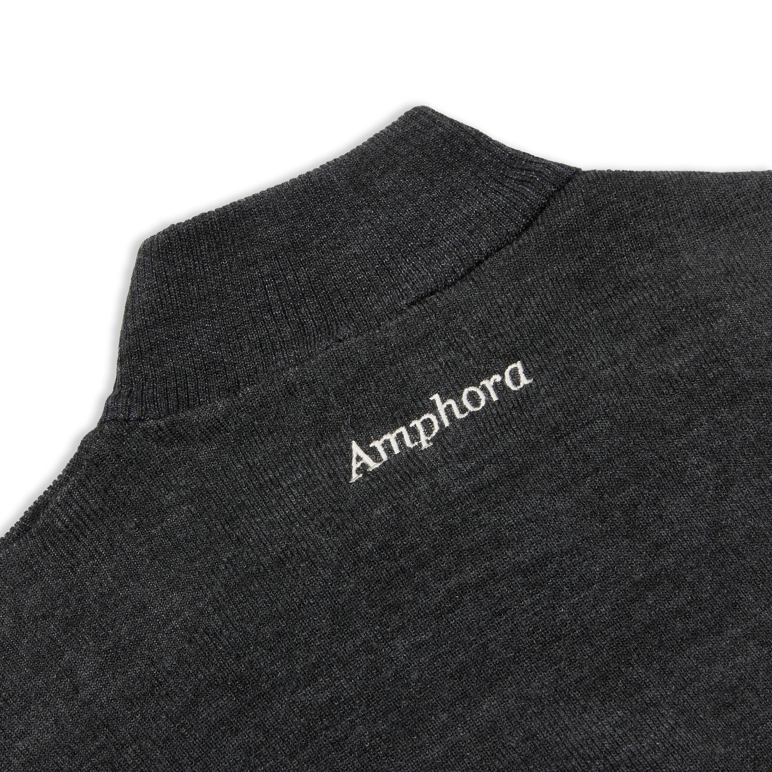 Charcoal Grey Knitted Zip Up